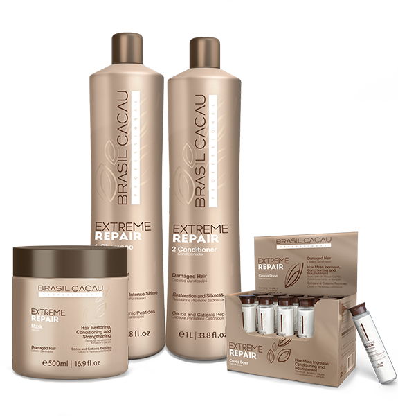 Brasil Cacau Extreme Repair Shampoo & Conditioner 300ml Bundle