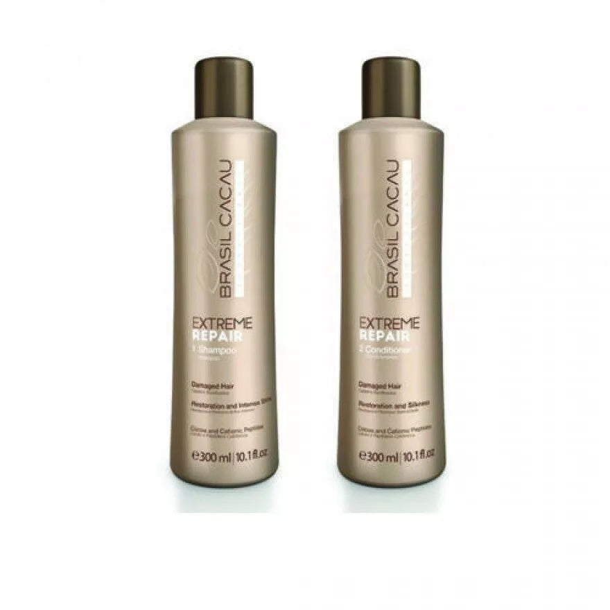 Brasil Cacau Extreme Repair Shampoo & Conditioner 300ml Bundle