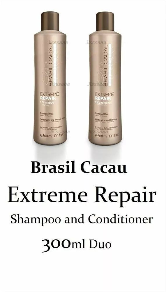 Brasil Cacau Extreme Repair Shampoo & Conditioner 300ml Bundle