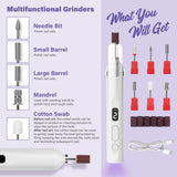 NBHS 2-in-1 Portable Nail Drill Kit with UV/LED Lamp – Rechargeable Tool