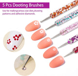 NBHS 36-Piece Nail Art Brush & Tool Kit – All-in-One DIY Design Set