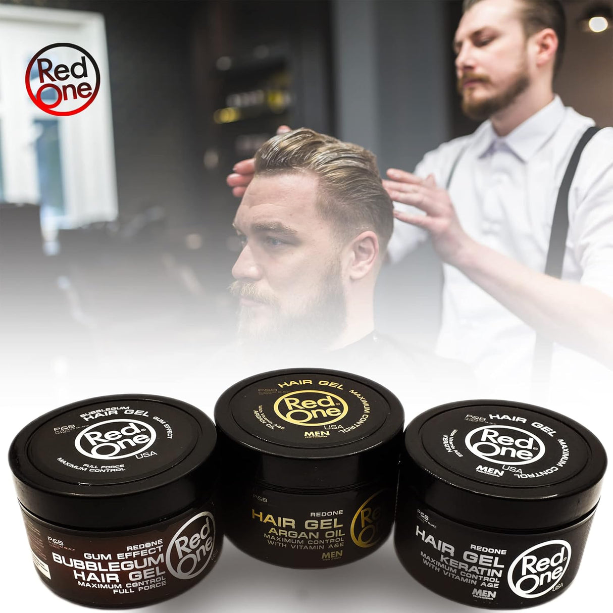 RedOne Hair Styling Gel Keratin Men 450ml