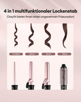 NBHS 4-in-1 Ceramic Curling Iron Set – Multi-Barrel Hair Curler Kit