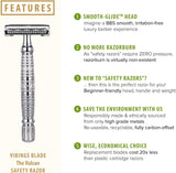 NBHS Vulcan Safety Razor – Double Edge with Luxury Case Men’s Gift Set