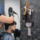 Wall-Mounted Barber Tool Organizer – Storage Rack for Hairdressing Stations
