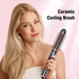 NBHS 5-in-1 Curling Iron Set with Thermal Brush – Rose Gold Styler Kit