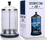 Salon Disinfecting Jar 21 Oz with Removable Basket and Stainless Steel Parts