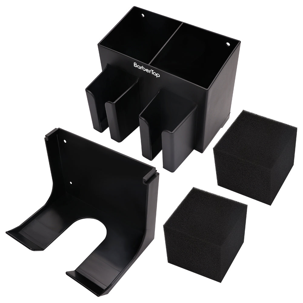 Wall-Mounted Barber Tool Organizer – Storage Rack for Hairdressing Stations
