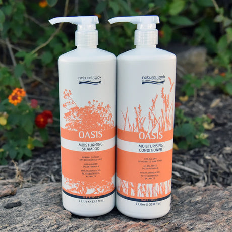 Natural Look Oasis Moisturising Shampoo & Conditioner 1000ml Bundle