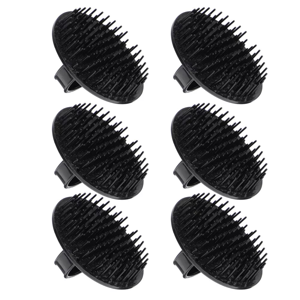Black Scalp Massage Brush – Pack of 1 , 6 or 12 for Relaxation (Choose the Size)