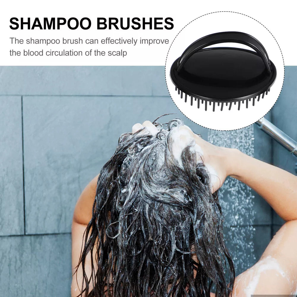 Black Scalp Massage Brush – Pack of 1 , 6 or 12 for Relaxation (Choose the Size)