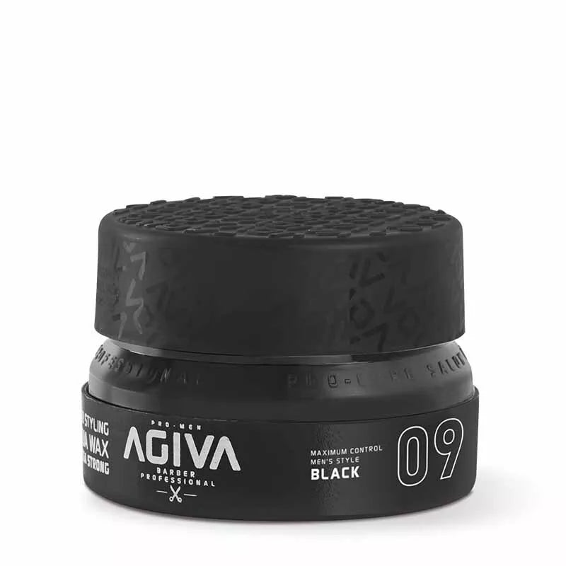 3x Agiva Styling Aqua Gel Wax 09 155ml - Black