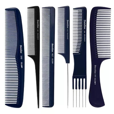 Dateline Professional Blue Celcon Plastic Teasing and Lifter Comb -