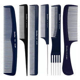 Dateline Professional Blue Celcon Plastic Teasing and Lifter Comb -