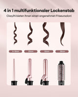 NBHS 4-in-1 Curling Iron Set – Interchangeable Ceramic Barrels (9–38mm)