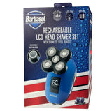 Barbasol Electric Shaver Rechargeable LCD Head Set