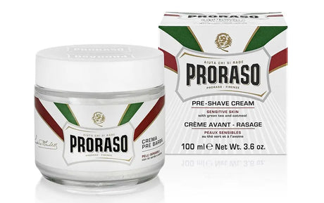 Proraso Green Tea & Oatmeal Pre Shave Cream 100ml Sensitive Skin