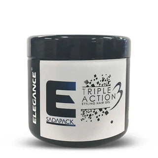 3x Elegance Triple Action Hair Gel – 500ml Grey