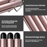 NBHS 5-in-1 Curling Iron Set – Ceramic Barrels & Adjustable Temperature