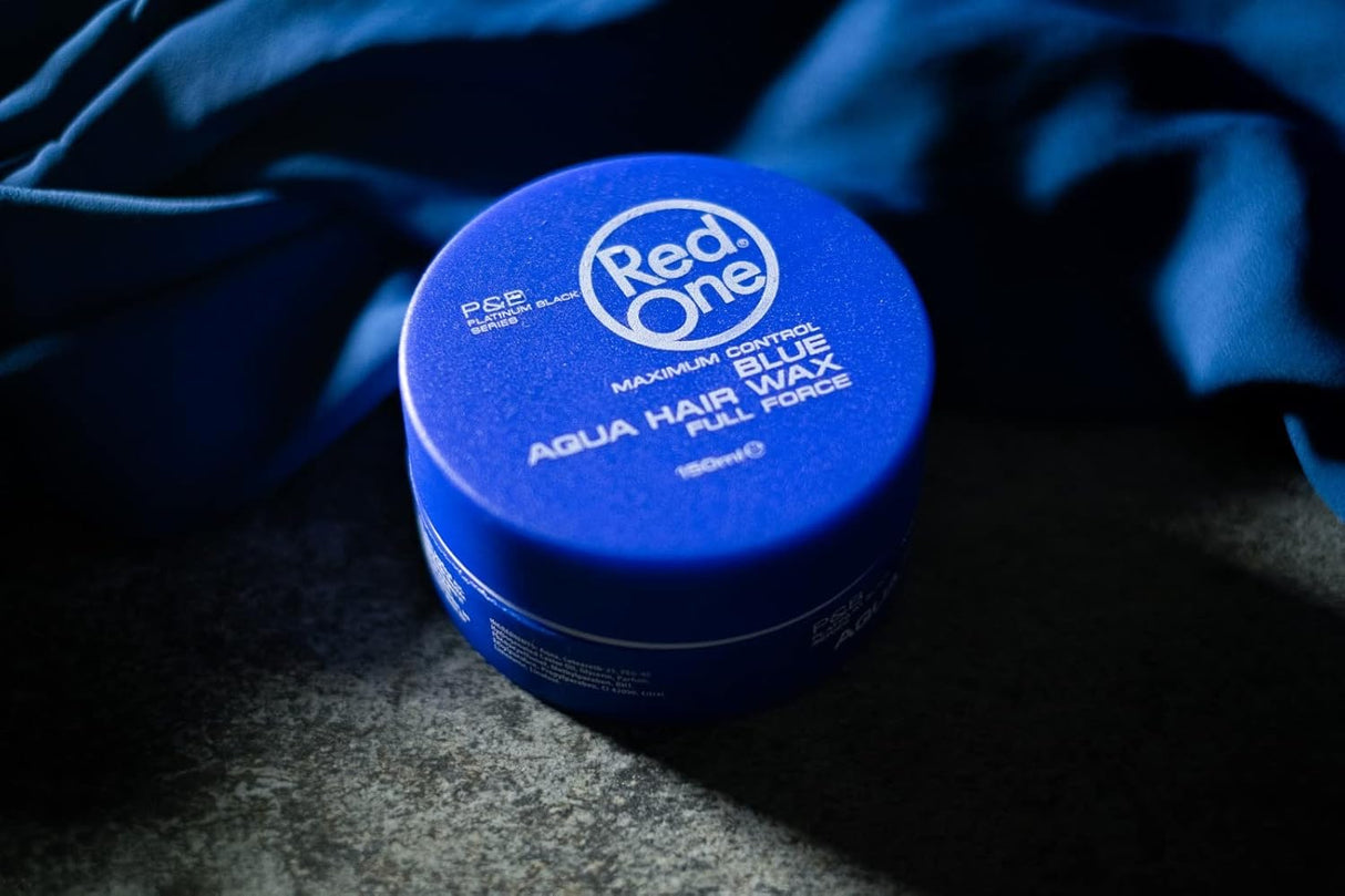 3 x RedOne Blue Aqua Hair Styling Wax Full Force | 150 ml | Red One