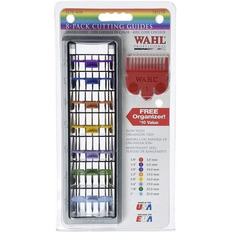 Wahl Color Coded Guide Comb Pack #1-#8 for Standard Wahl Hair Clippers