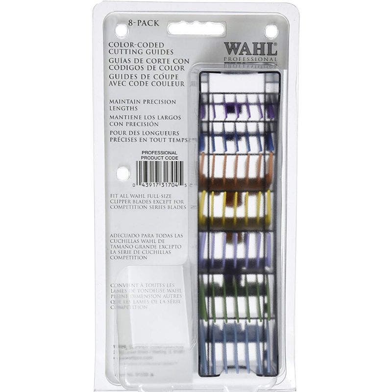 Wahl Color Coded Guide Comb Pack #1-#8 for Standard Wahl Hair Clippers