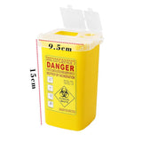 Baoblade Yellow Sharps Bin Needle Blade Waste Disposal Container With Locking Lid 1.0L