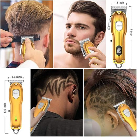 NBHS Hair Clippers For Men Professional Beard Trimmer Cordless Hair Cutting Grooming Kit