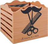 Shear Holder Hair Cutting Scissors Barber Tools Holder Dark Brown