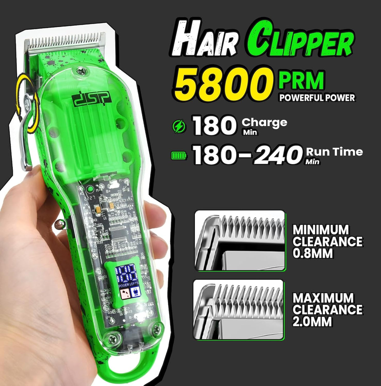 NBHS Hair Clipper, Trimmer & Shaver Set with Travel Case