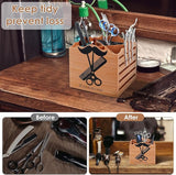 Shear Holder Hair Cutting Scissors Barber Tools Holder Dark Brown
