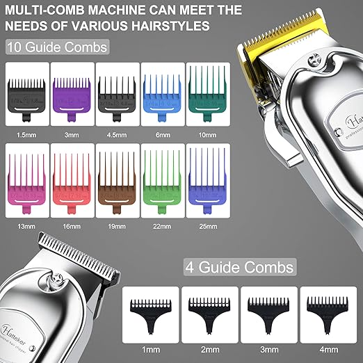 NBHS Hair Clippers For Men IPX7 Waterproof Cordless Barber Clipper for Hair Cutting Kit