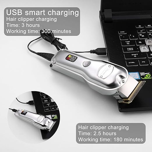NBHS Hair Clippers For Men IPX7 Waterproof Cordless Barber Clipper for Hair Cutting Kit