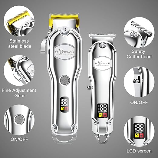 NBHS Hair Clippers For Men IPX7 Waterproof Cordless Barber Clipper for Hair Cutting Kit
