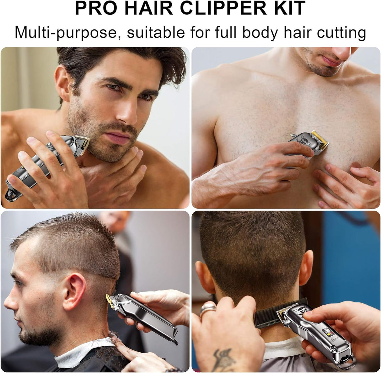 NBHS Hair Affordable Hair Clippers for Men Waterproof Cordless