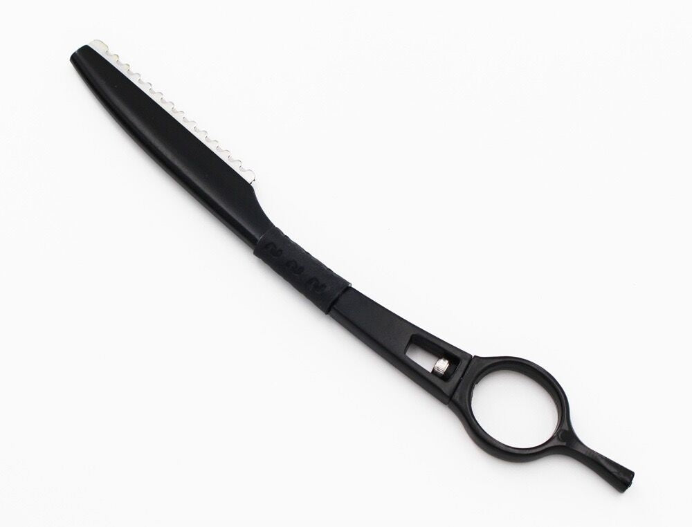 Custom Folding Stainless Steel Straight Razor – Black Barber Shaving Knife