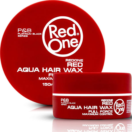 3x RedOne Hair Styling Wax full force Red 150ml