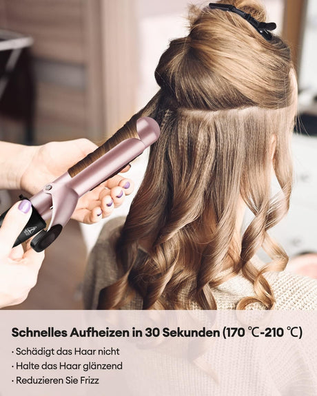 NBHS 4-in-1 Ceramic Curling Iron Set – Multi-Barrel Hair Curler Kit