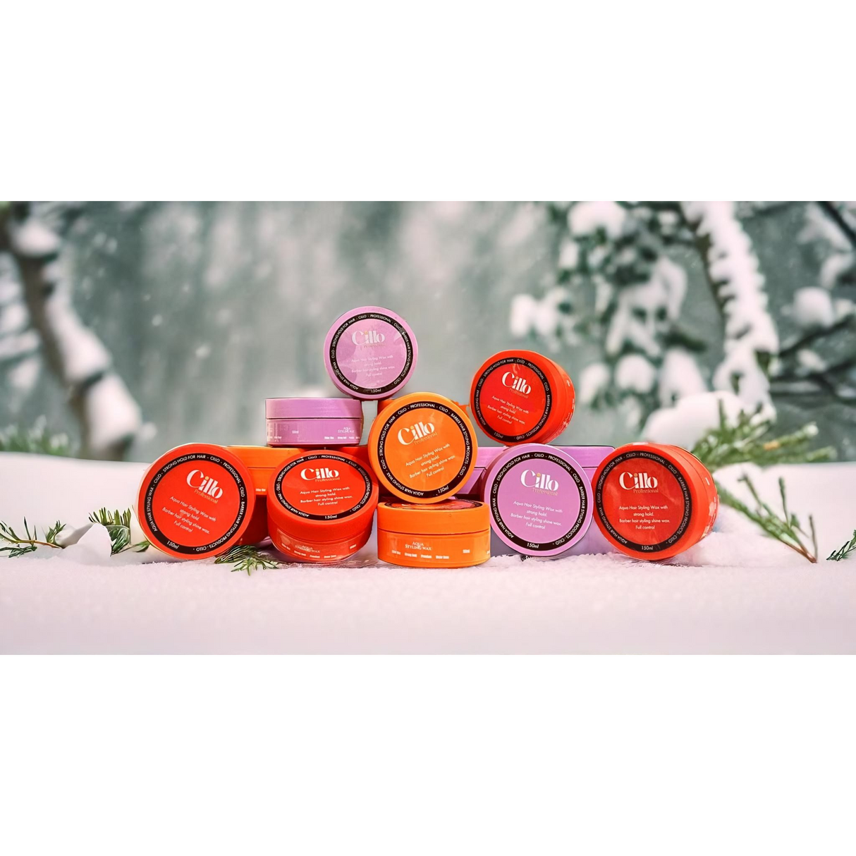 Cillo Hair Styling Aqua Wax – 150ml Purple for Strong Hold
