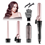 NBHS 4-in-1 Curling Iron Set – Interchangeable Ceramic Barrels (9–38mm)
