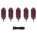NBHS Round Hair Brush Set – 1 Handle + 5 Detachable 5.4cm Rollers