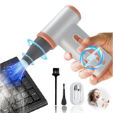 150,000 RPM Mini Air Duster – USB-C Rechargeable Jet Blower With Charging base