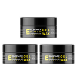 3x Elegance Hair Gel Wax Transparent Gold Pomade - 140g