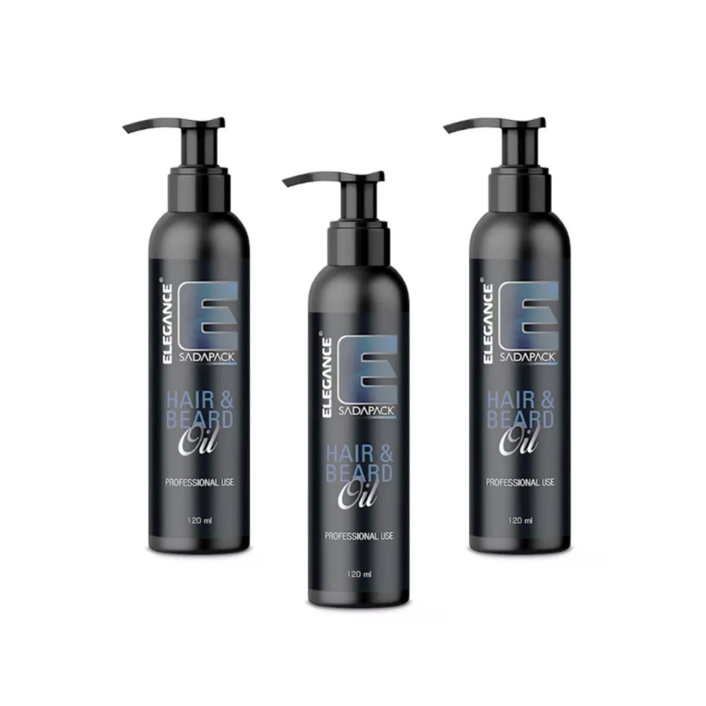 3x Elegance Sadapack Hair and Beard Oil  - 120ml