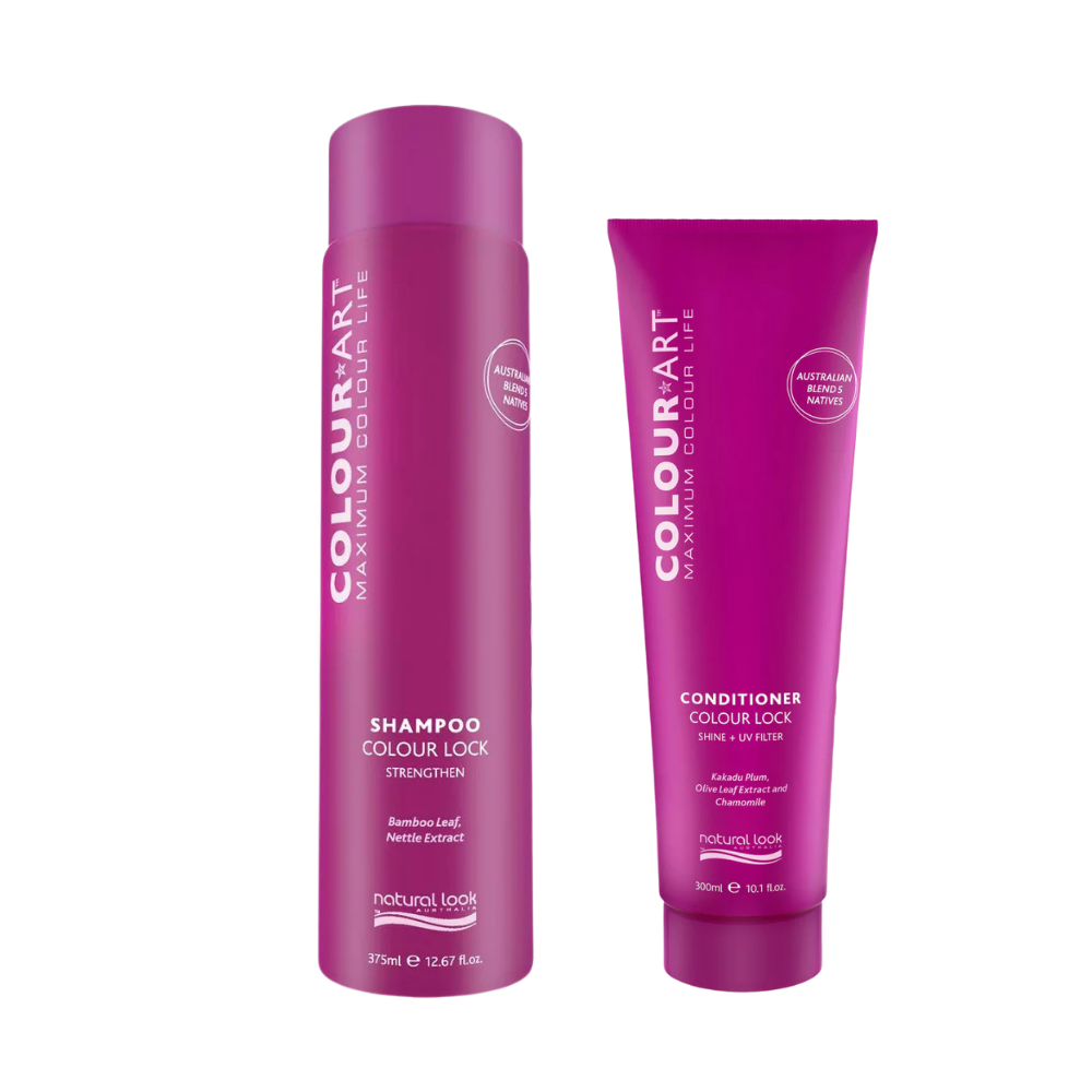 Natural Look Colour Art Colour Lock Shampoo&Conditioner  375/300ML Bundle