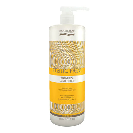 Natural Look Static Free Anti Frizz Shampoo & Conditioner 1L Bundle