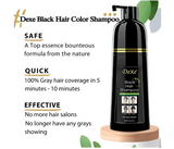 Dexe Black Hair Shampoo – 400ml | 5-Minute Hair Dye with No Color Residue