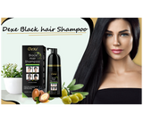 Dexe Black Hair Shampoo – 400ml | 5-Minute Hair Dye with No Color Residue