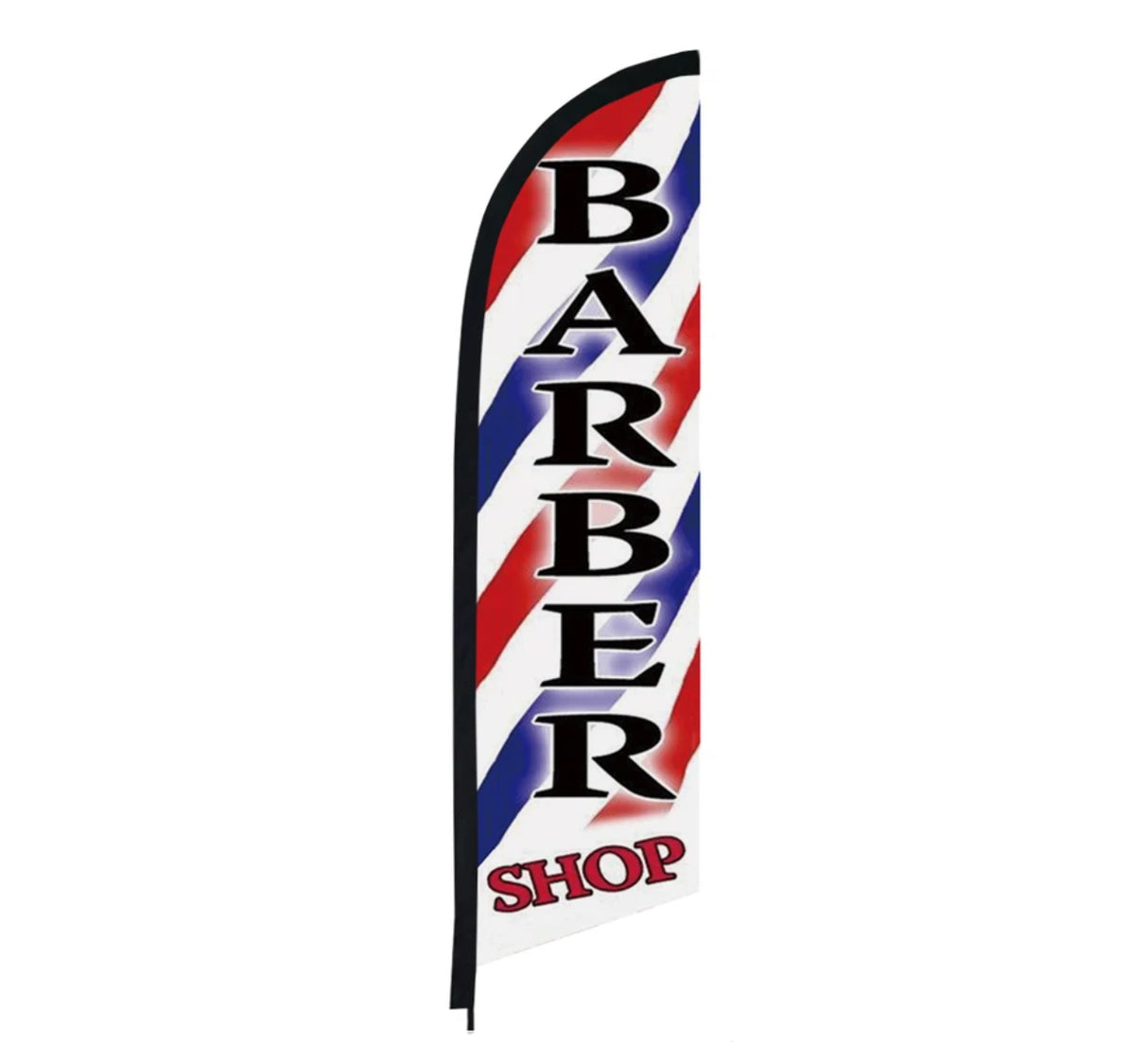 Barber Shop Flag Banner 3.4m Full Set + Bag