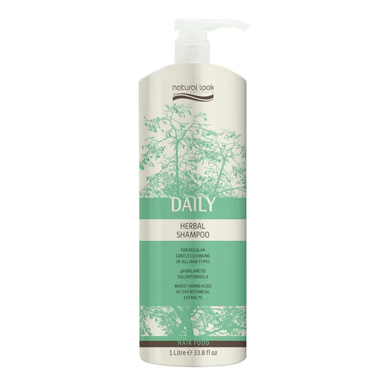 Natural Look Daily Herbal Shampoo 375 ML/1L/5L (Choose Your Size)
